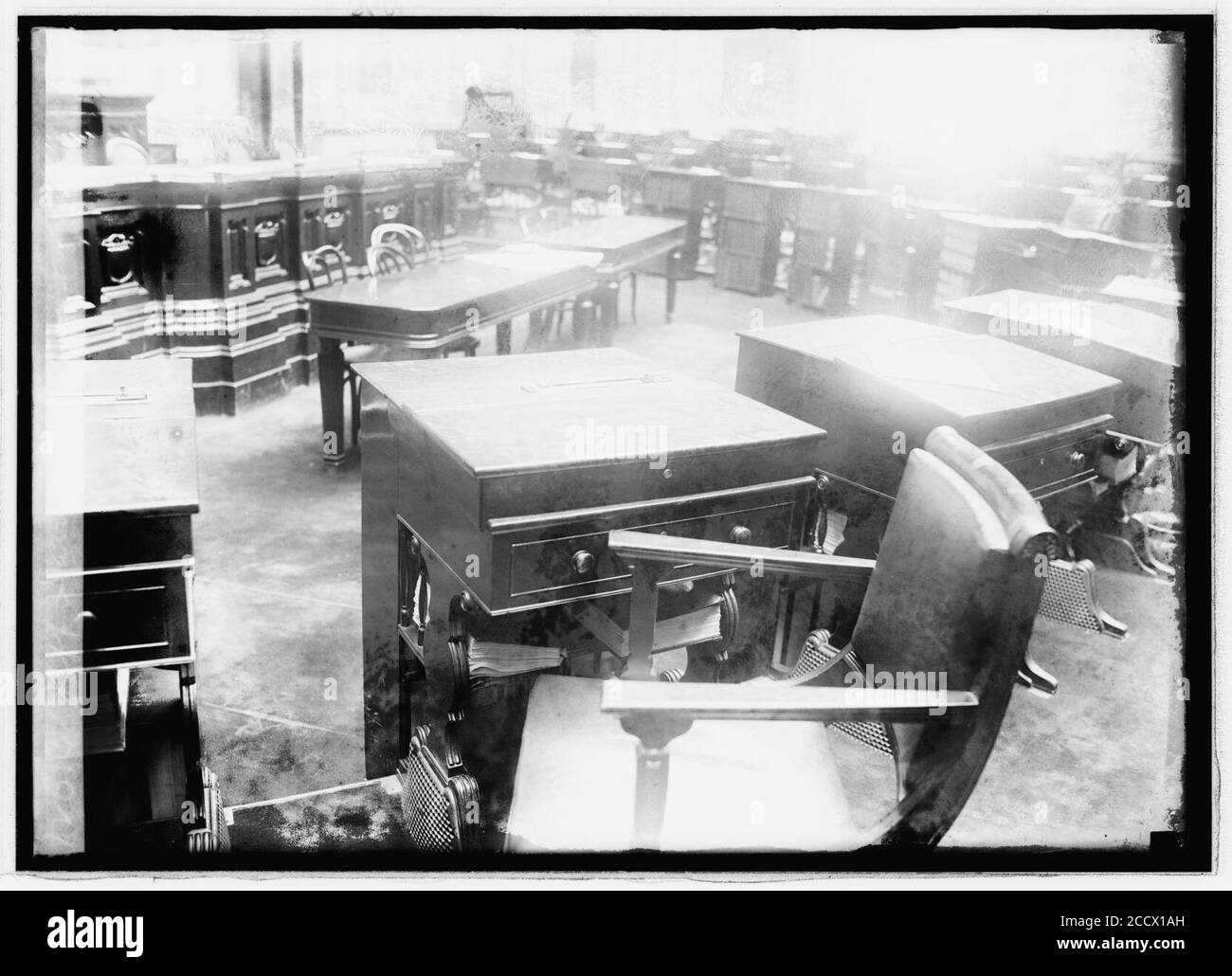 Jeff Davis desk in Senate Stock Photo Alamy