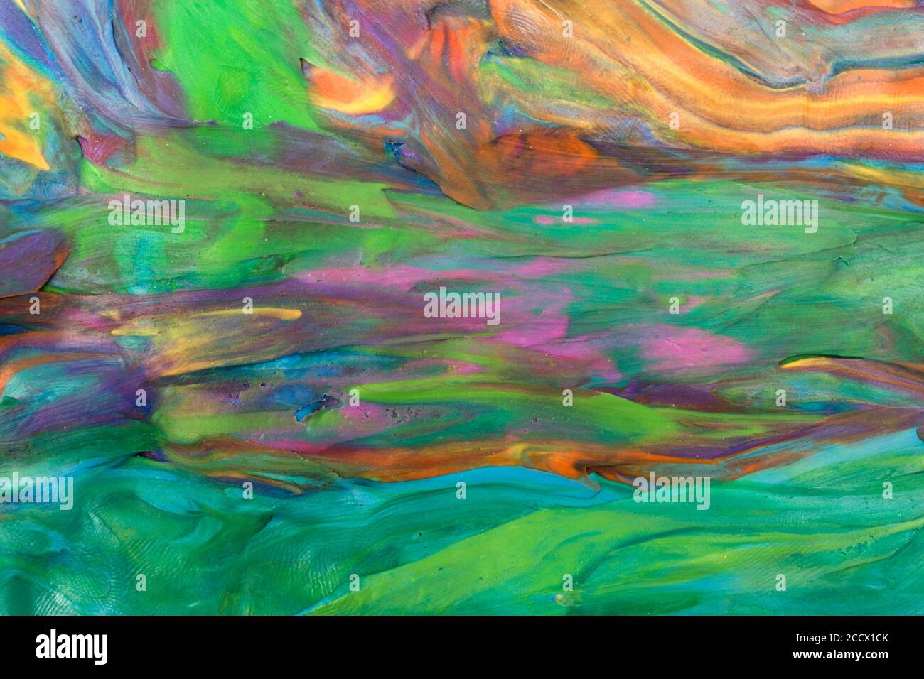 Colorful decorative marble background. Plasticine artwork texture. Stock Photo