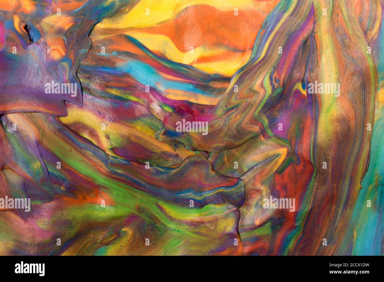Colorful decorative marble background. Plasticine artwork texture. Stock Photo