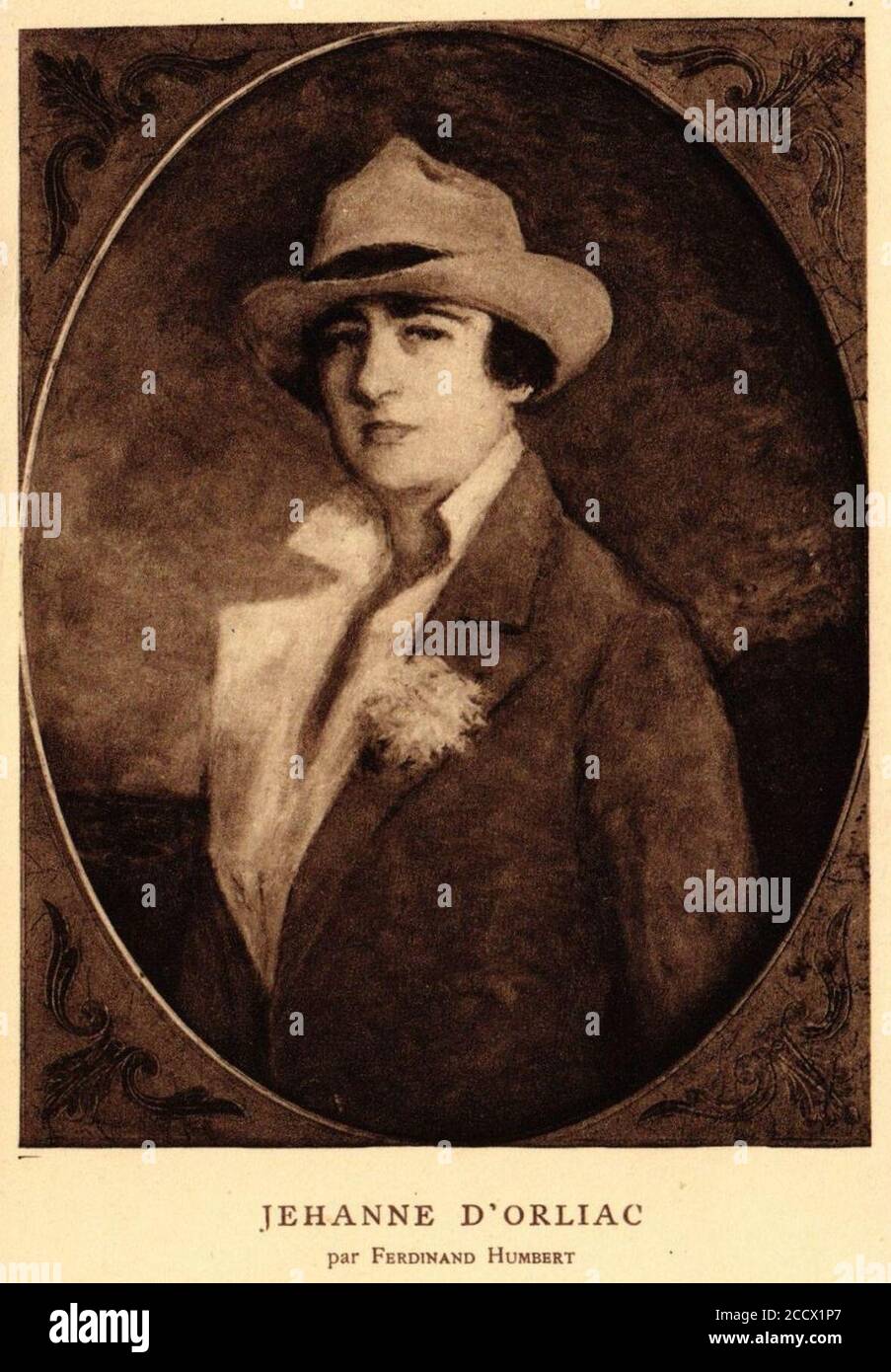 Jehanne d'Orliac par Ferdinand Humbert. Stock Photo