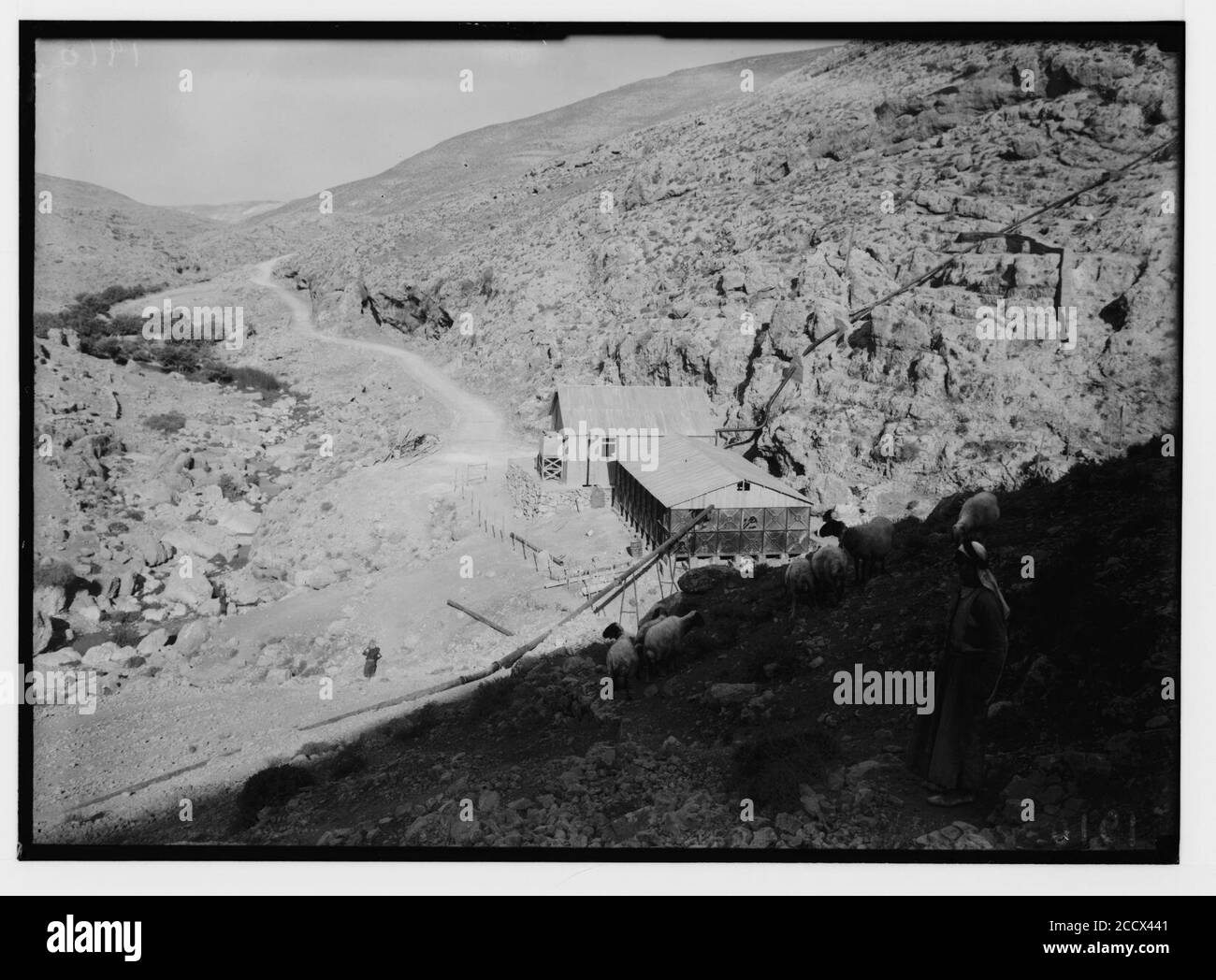 Jerusalem water works. Pumping station at Ain Farah Stock Photo Alamy