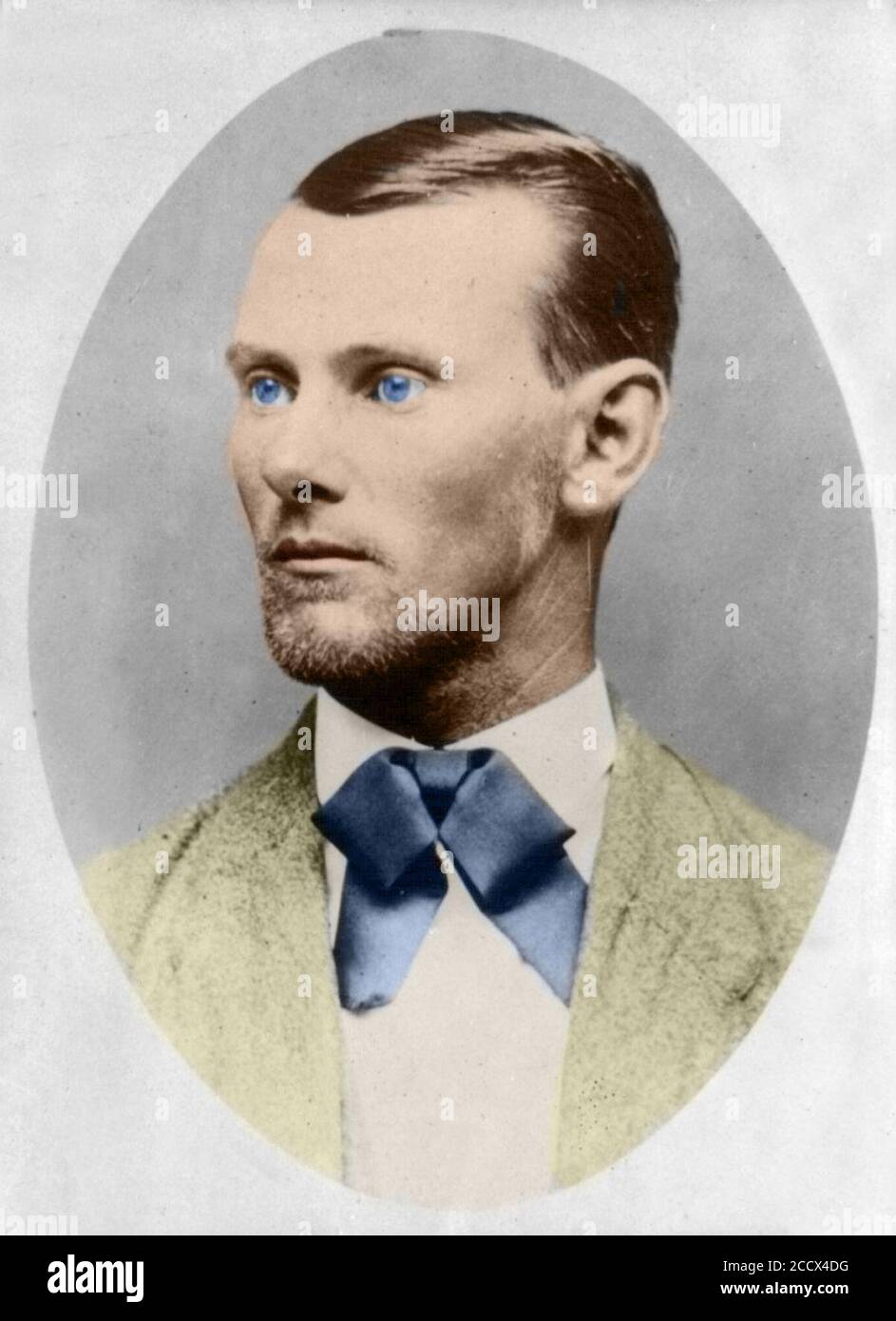 Jesse james portrait in colour. Stock Photo