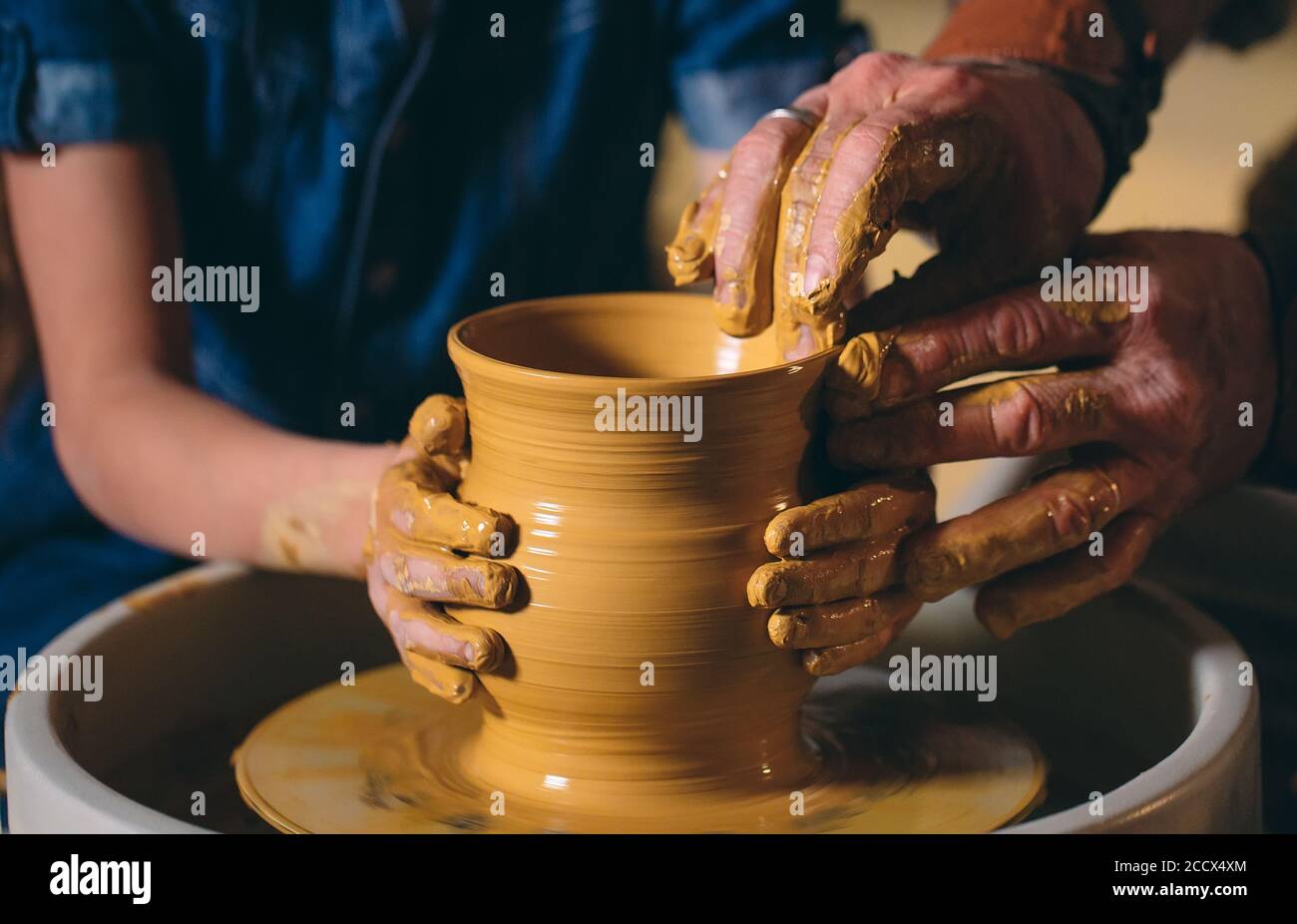 Pottery Wheel Hands High Resolution Stock Photography and Images - Alamy