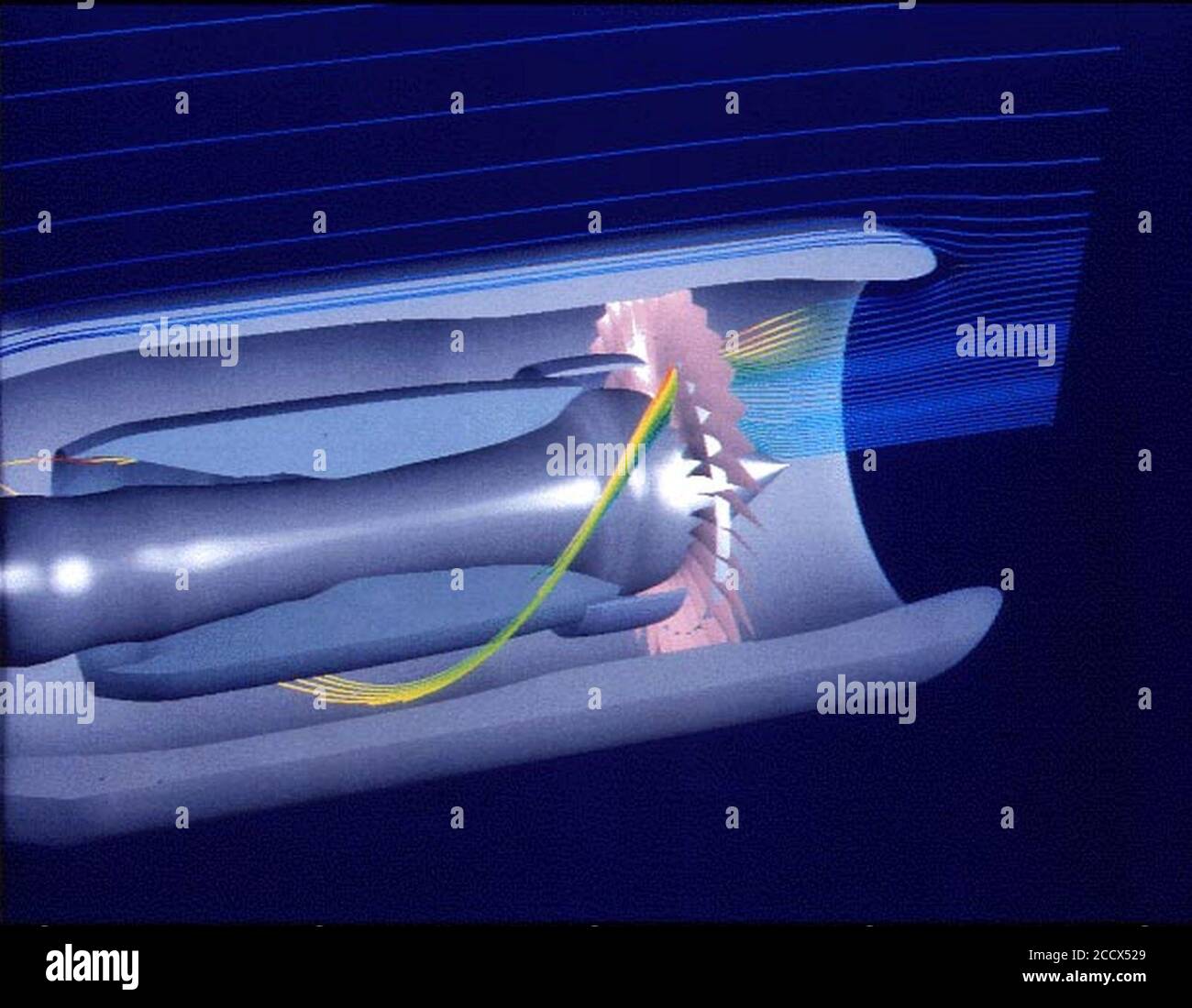 Jet engine simulation Stock Photo - Alamy