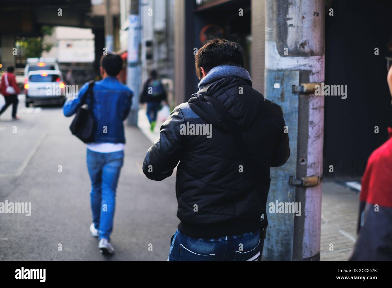 Old man walking bent hi-res stock photography and images - Alamy