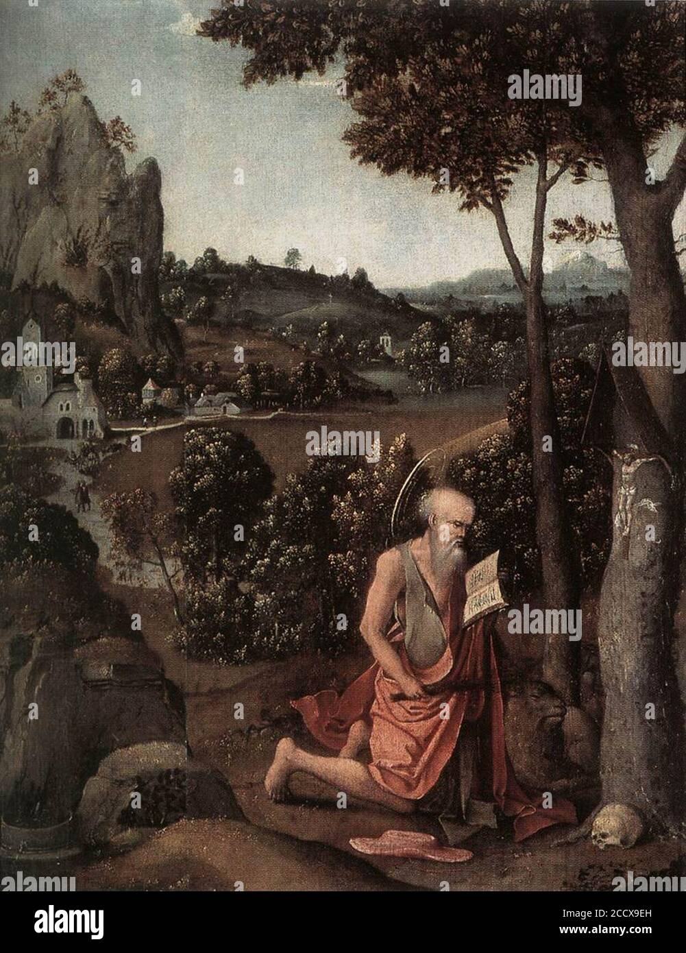 Joachim Patinir Rocky Landscape with Saint Jerome Stock Photo Alamy