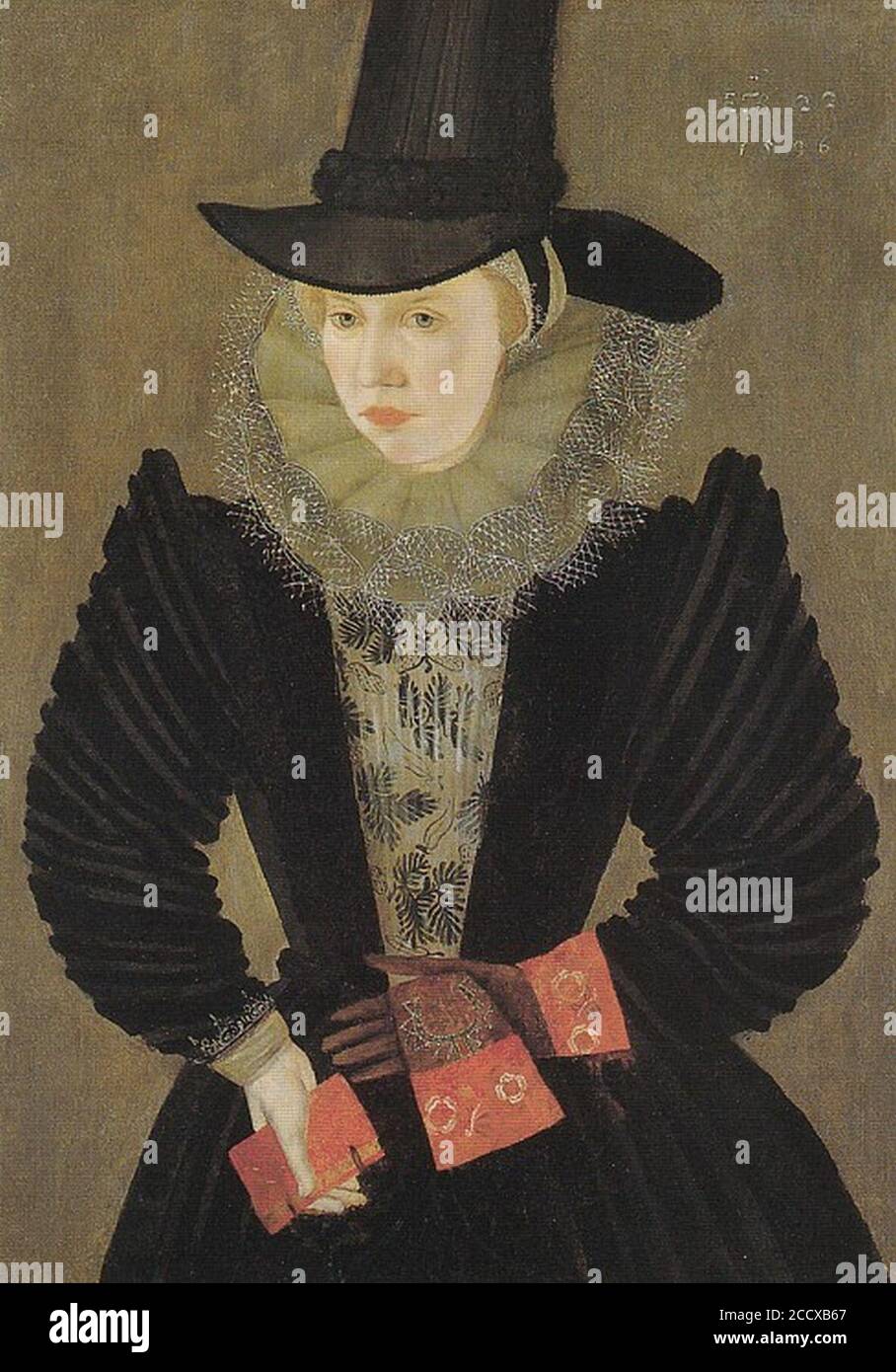 Joan Alleyn 1596. Stock Photo