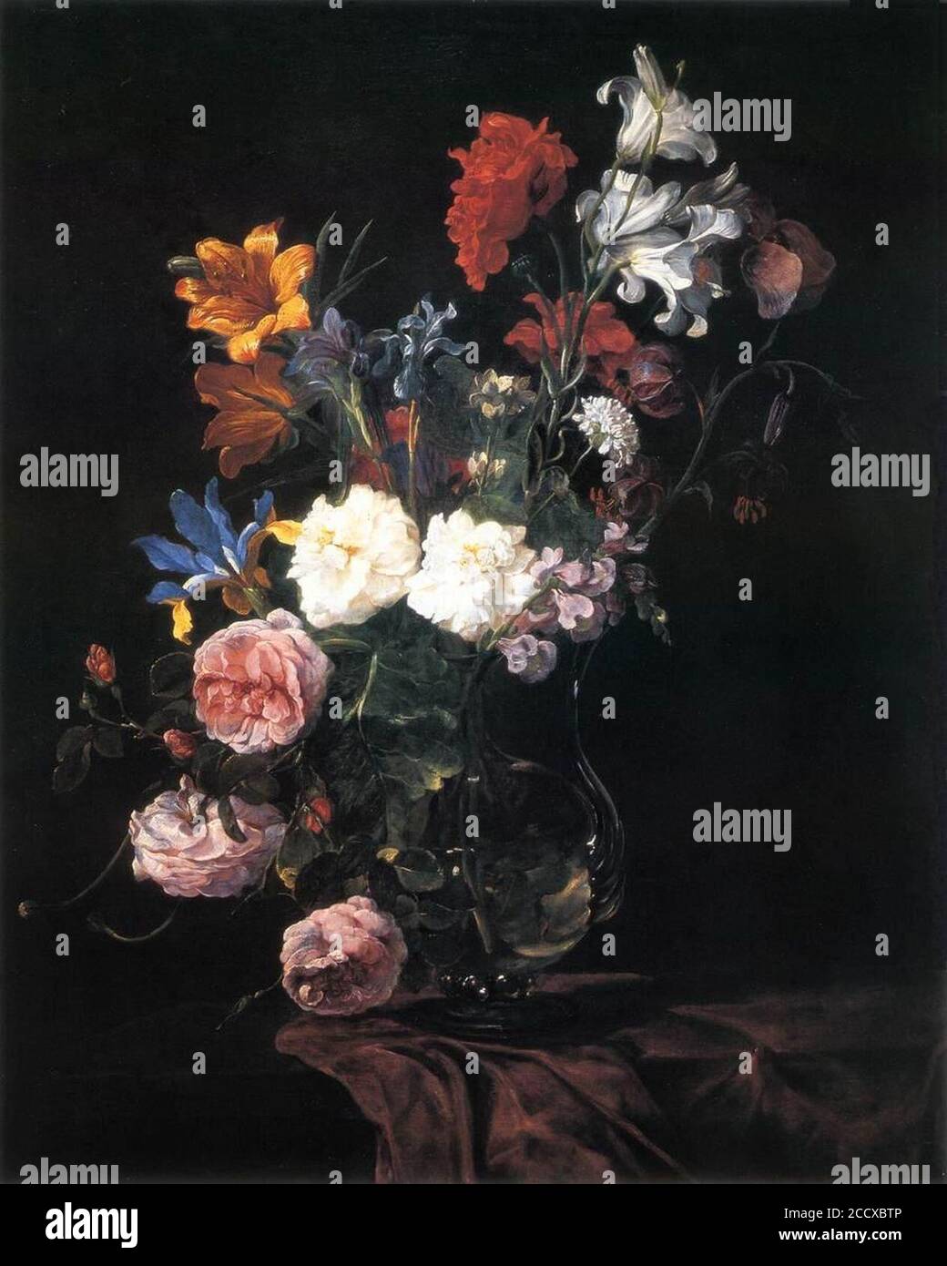 Joannes Fijt Vase of Flowers Stock Photo Alamy