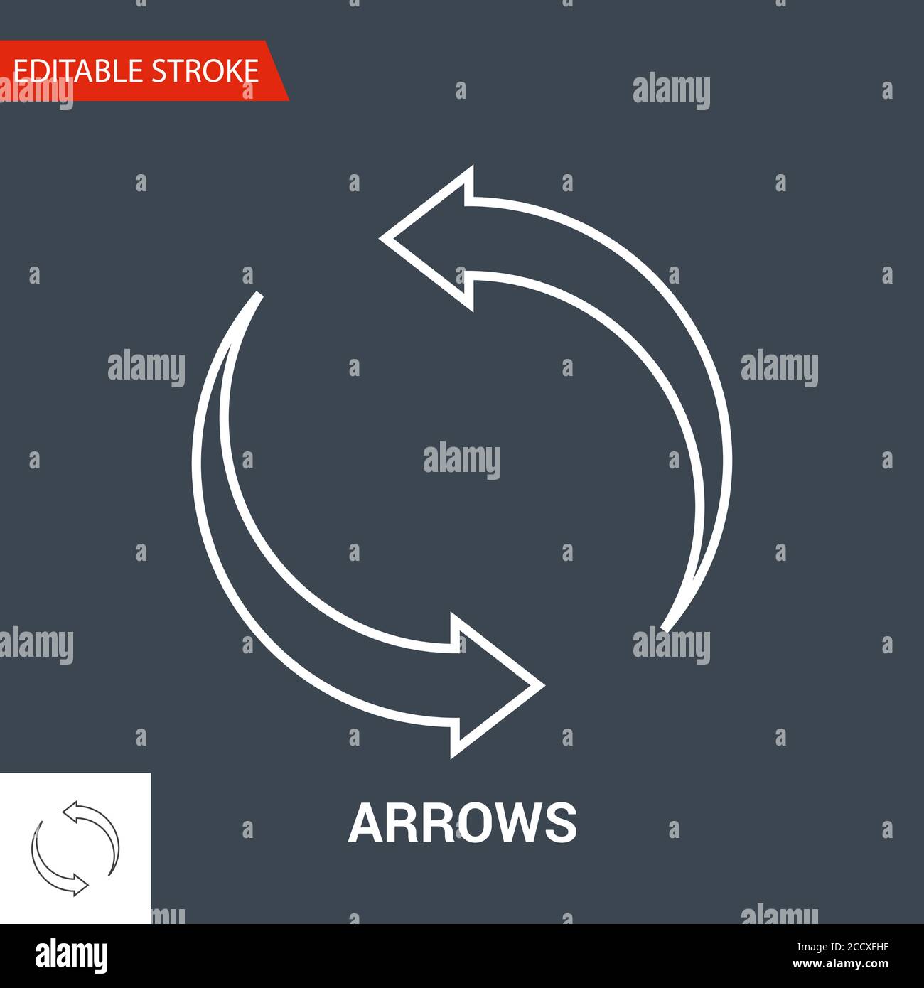 Arrows Icon. Thin Line Vector Illustration Stock Vector Image & Art - Alamy