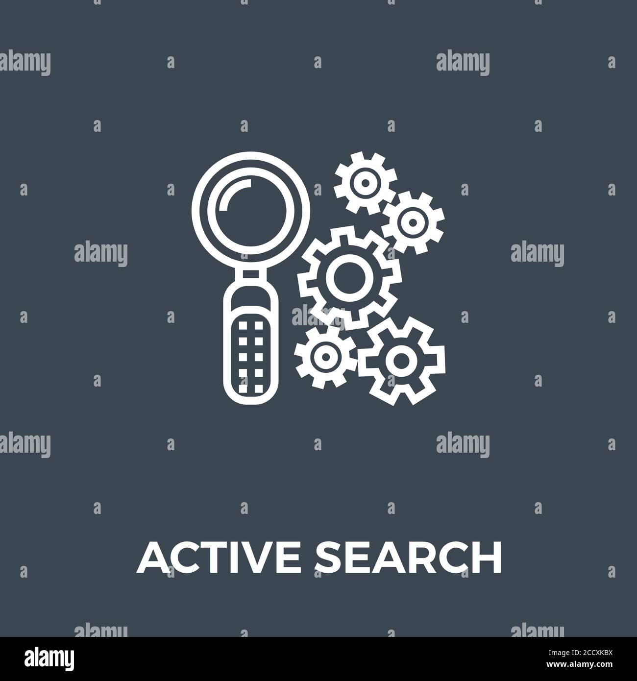 Active search Icon Vector Stock Vector Image & Art - Alamy