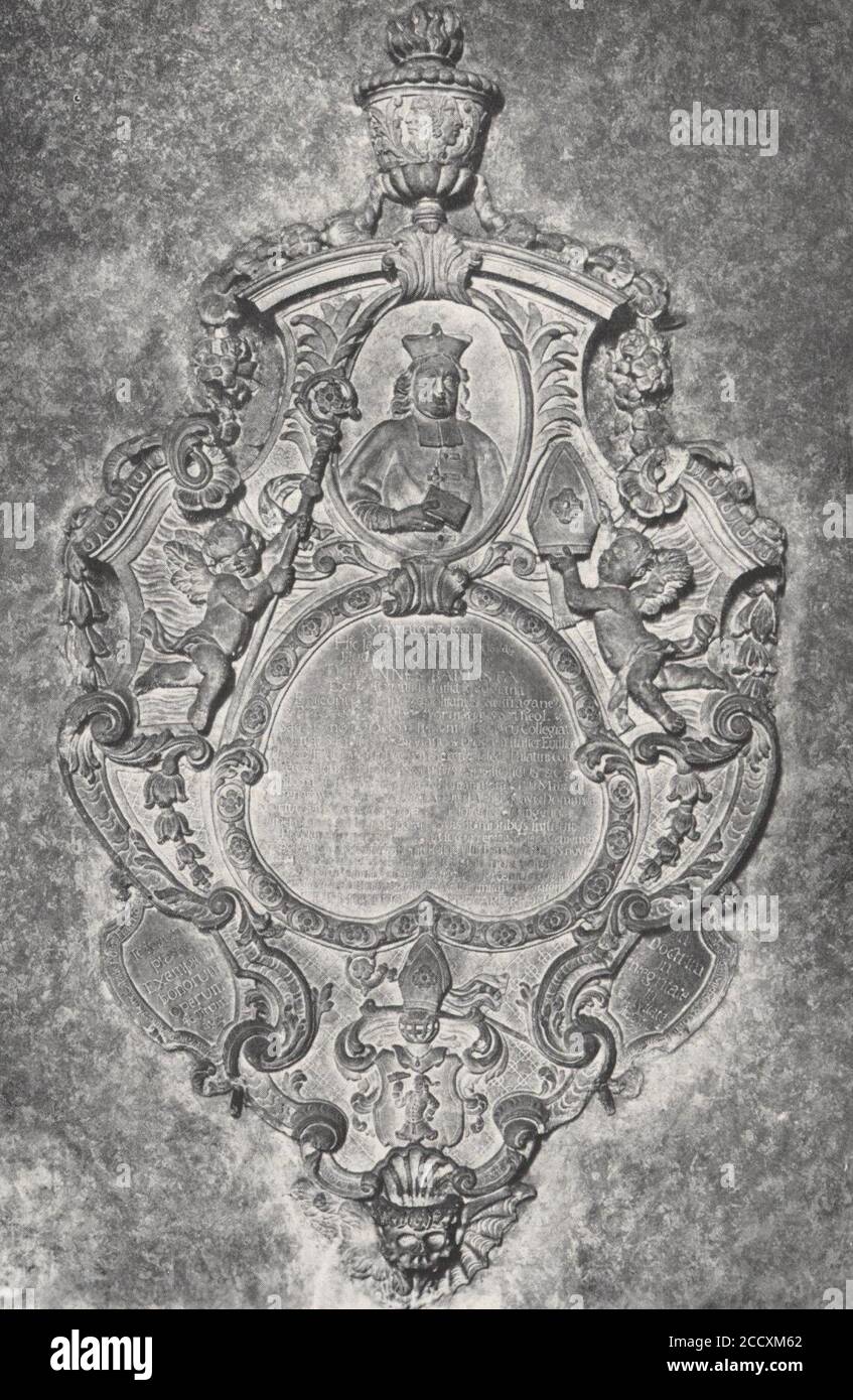 Johann Baptist Gegg Epitaph Stock Photo Alamy