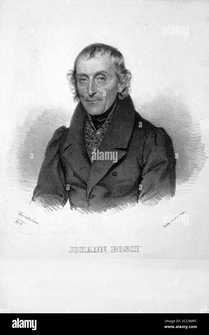 Johann Bosch Litho Stock Photo - Alamy