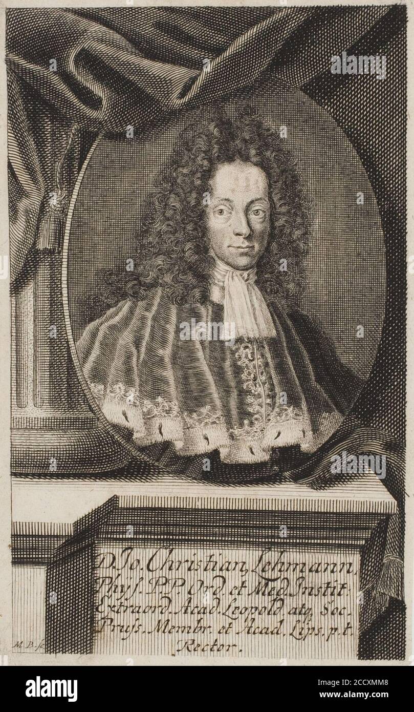 Johann Christian Lehmann. Stock Photo