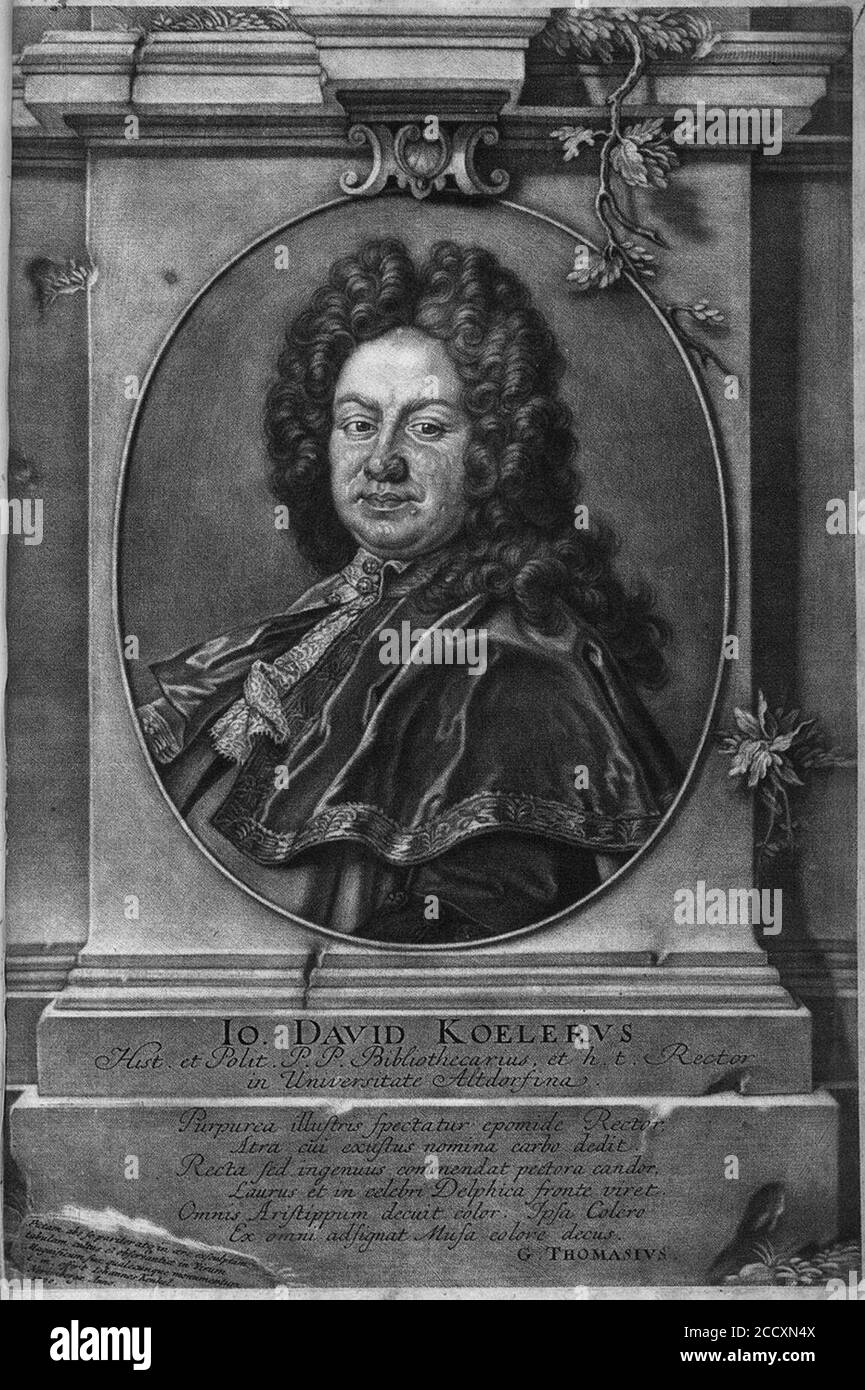 Johann David Köhler portrait Stock Photo Alamy
