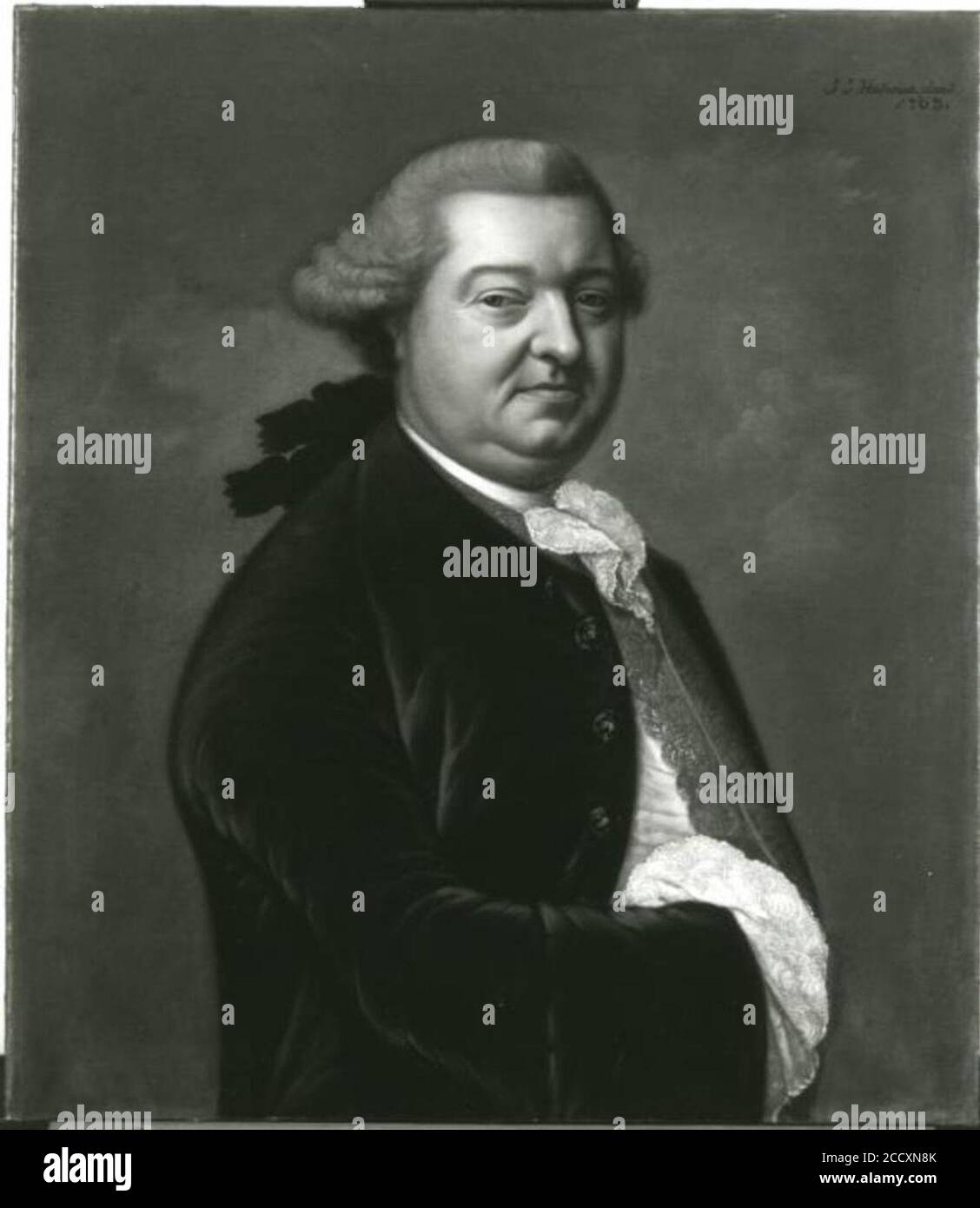 Johann Ernst Heinsius Portret van W. Crul Stock Photo Alamy