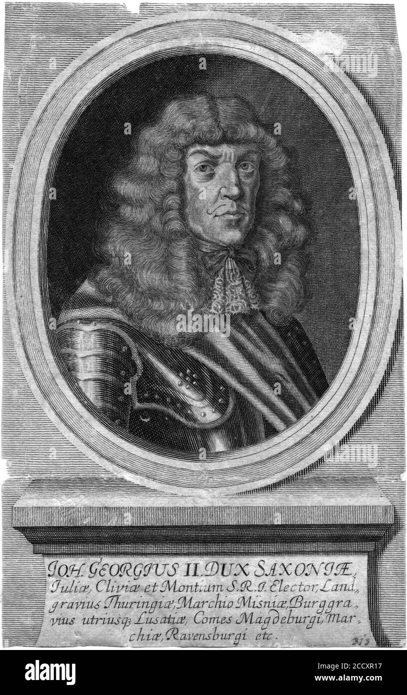 Johann II. von Sachsen Stock Photo Alamy
