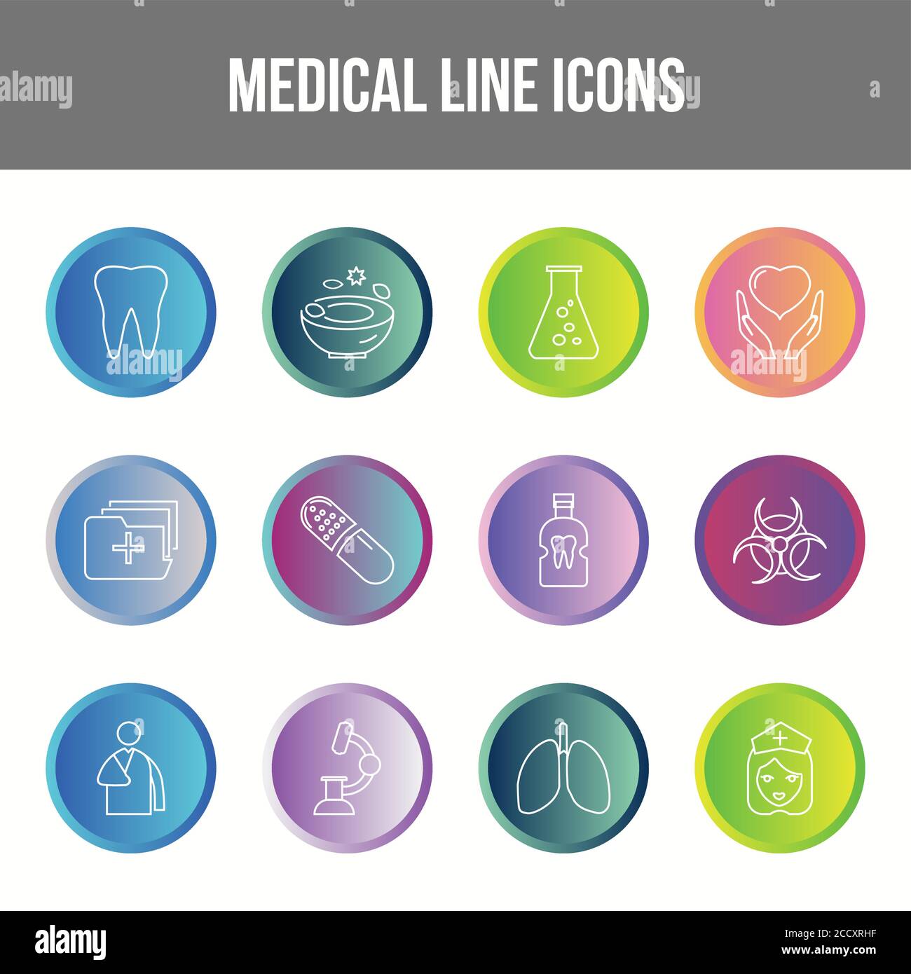 Unique Medical Line icon set Stock Vector Image & Art - Alamy