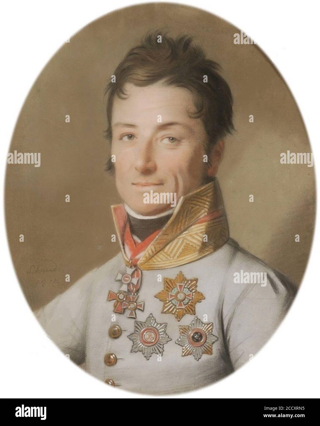 Johann Graf von Klenau, Freiherr von Janowitz, General der Kavallerie. Stock Photo