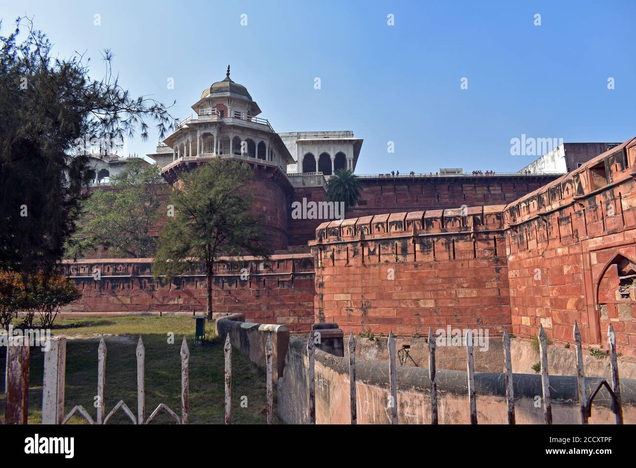 Agra, Uttar Pradesh, India. The Red Fort Stock Photo