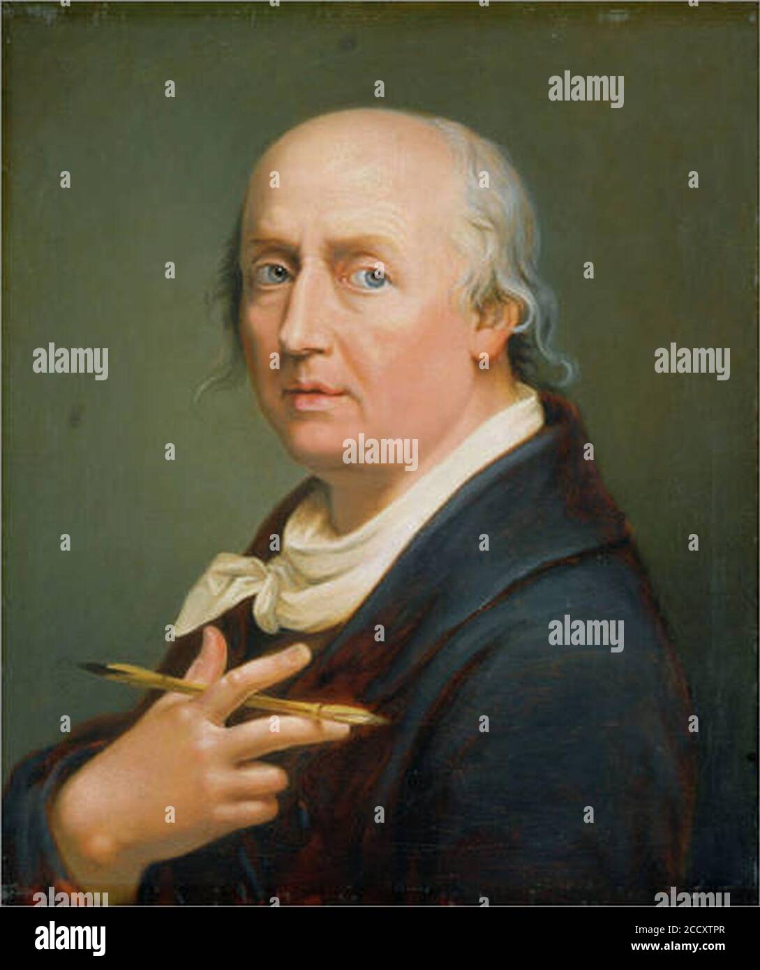 Johann Heinrich Wilhelm Tischbein Self Portrait. Stock Photo