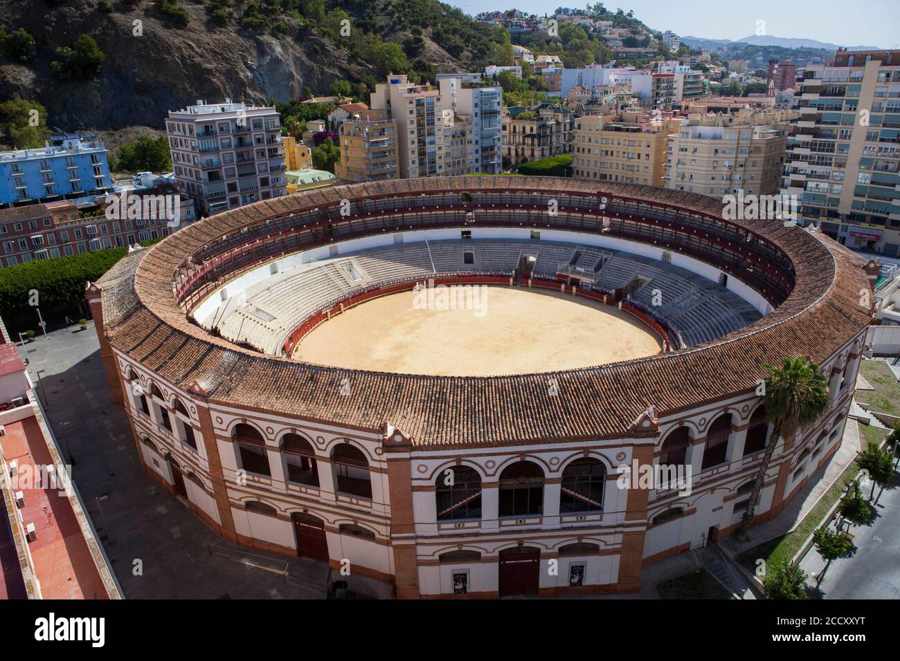 Bullfighting Arena, Malaga, Spain Stock Photo