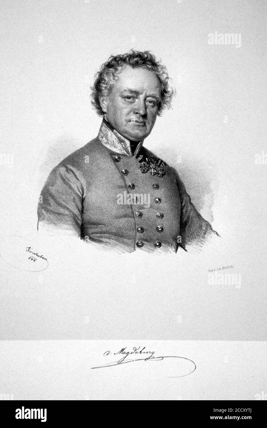 Johann von Magdeburg Litho. Stock Photo