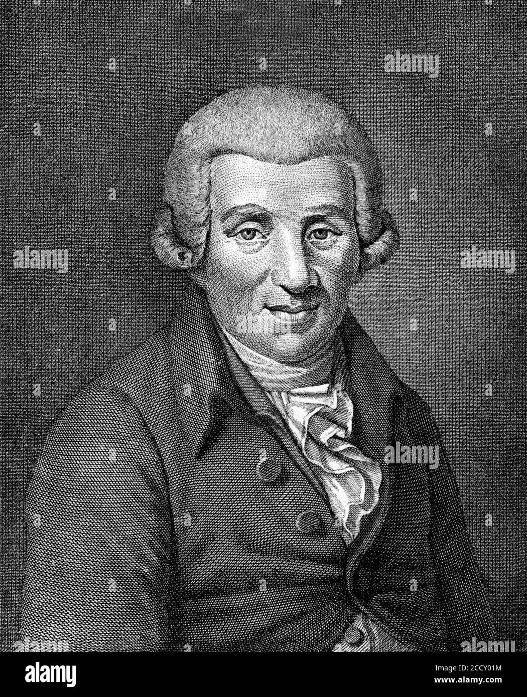 Johann Wilhelm Ludwig Gleim. Stock Photo