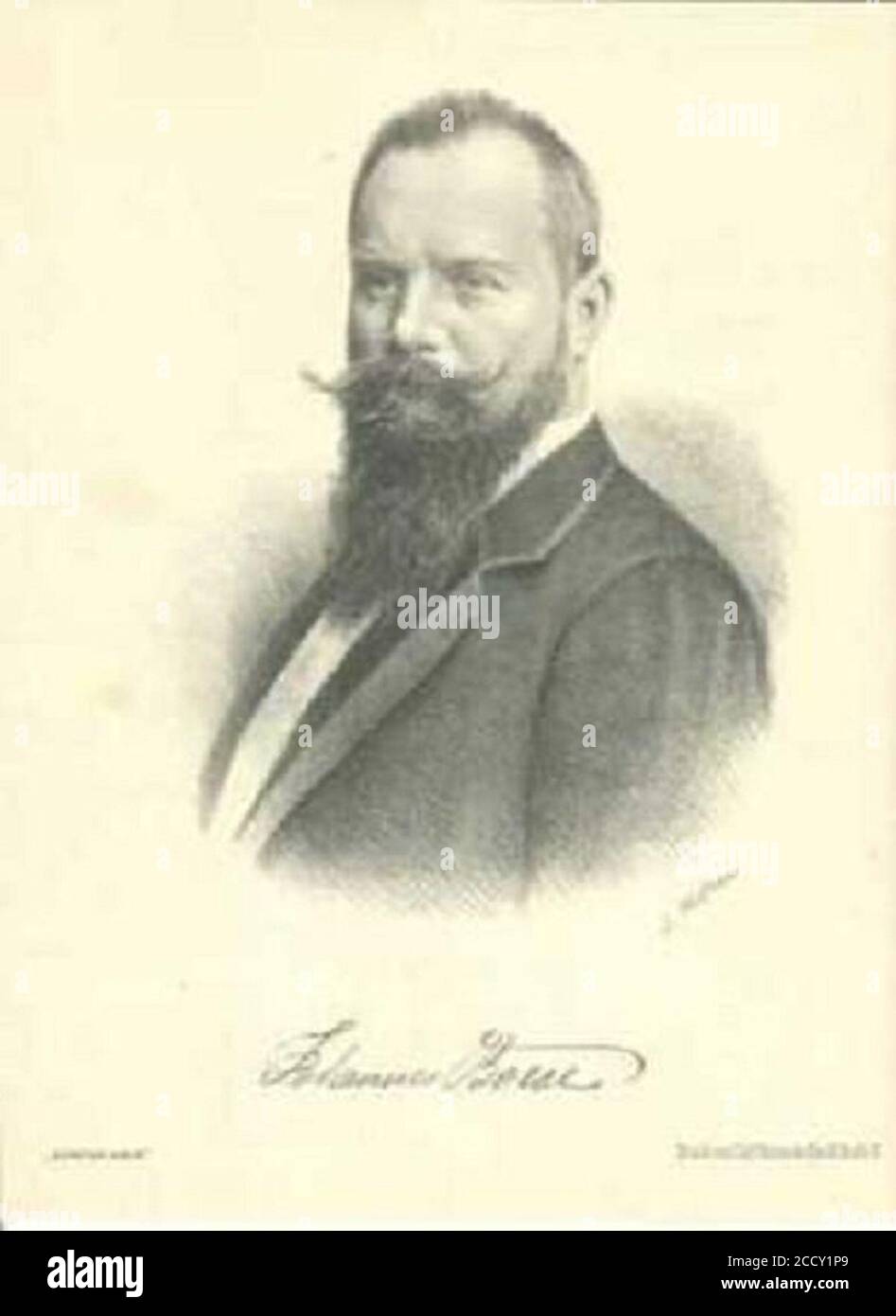Johannes Boese, um 1900. Stock Photo