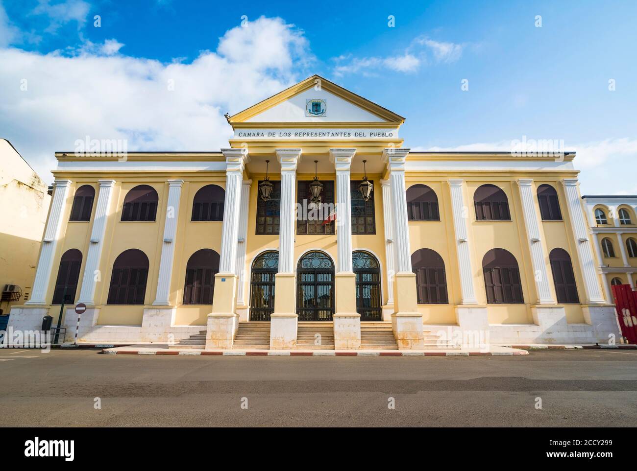 People palace in Malabo, Bioko, Equatorial Guinea Stock Photo