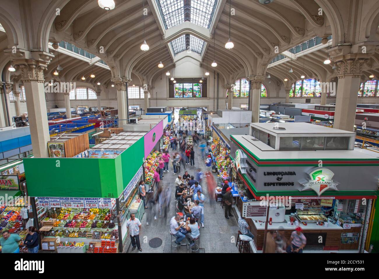 Municipal food market, Sao Paulo, Brazil Stock Photo