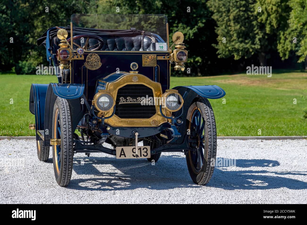 Oldtimer De Dion Bouton AU, built 1907, blue, Austria Stock Photo