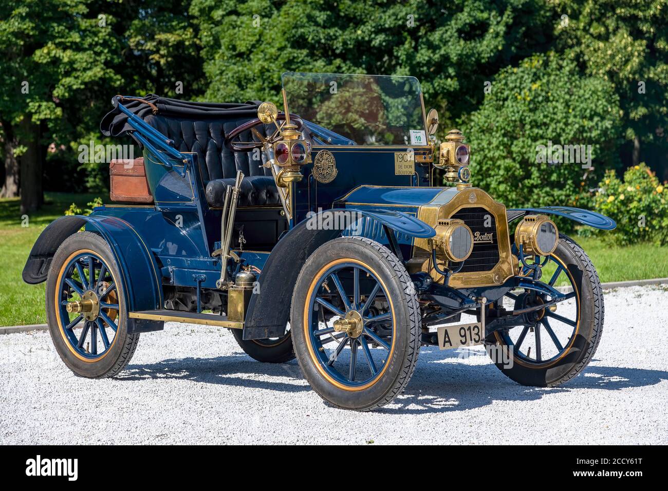 Oldtimer De Dion Bouton AU, built 1907, blue, Austria Stock Photo