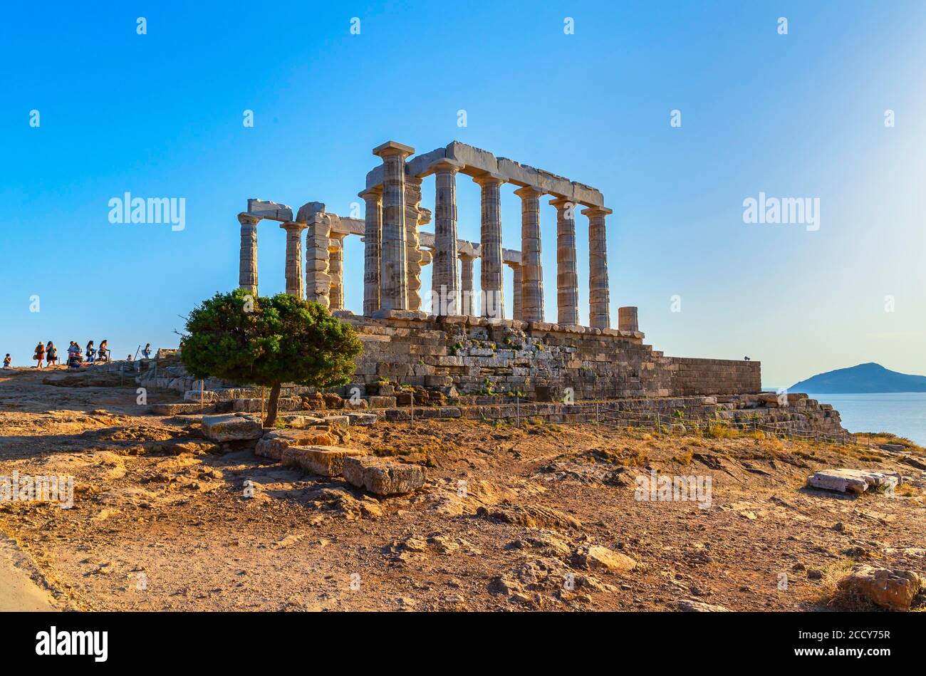Temple of Poseidon, Cape Sounion, Attica, Greece Stock Photo - Alamy