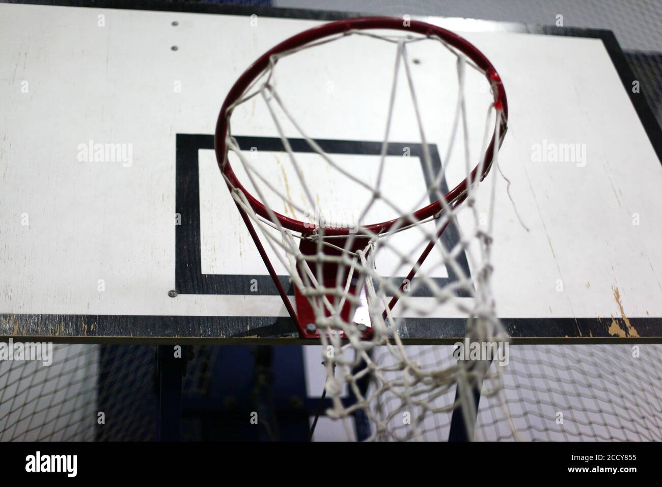 Details of a basketball rim and net as a sport background Stock Photo ...