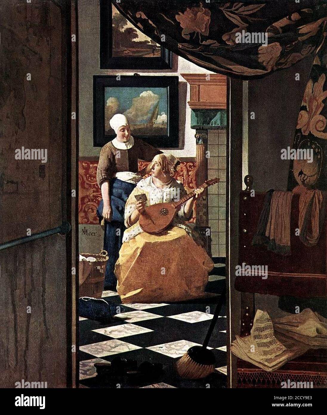 The Procuress, 1665 by Johannes Vermeer, image size:1096x1390