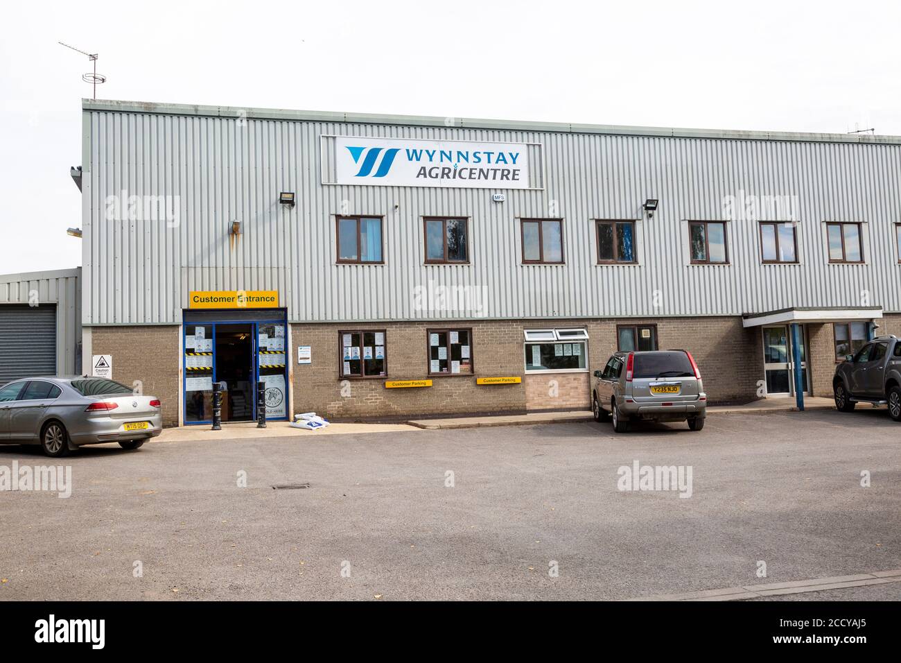 Wynnstay agricentre building, Porte Marsh Industrial Estate, Calne, Wiltshire, England, UK Stock
