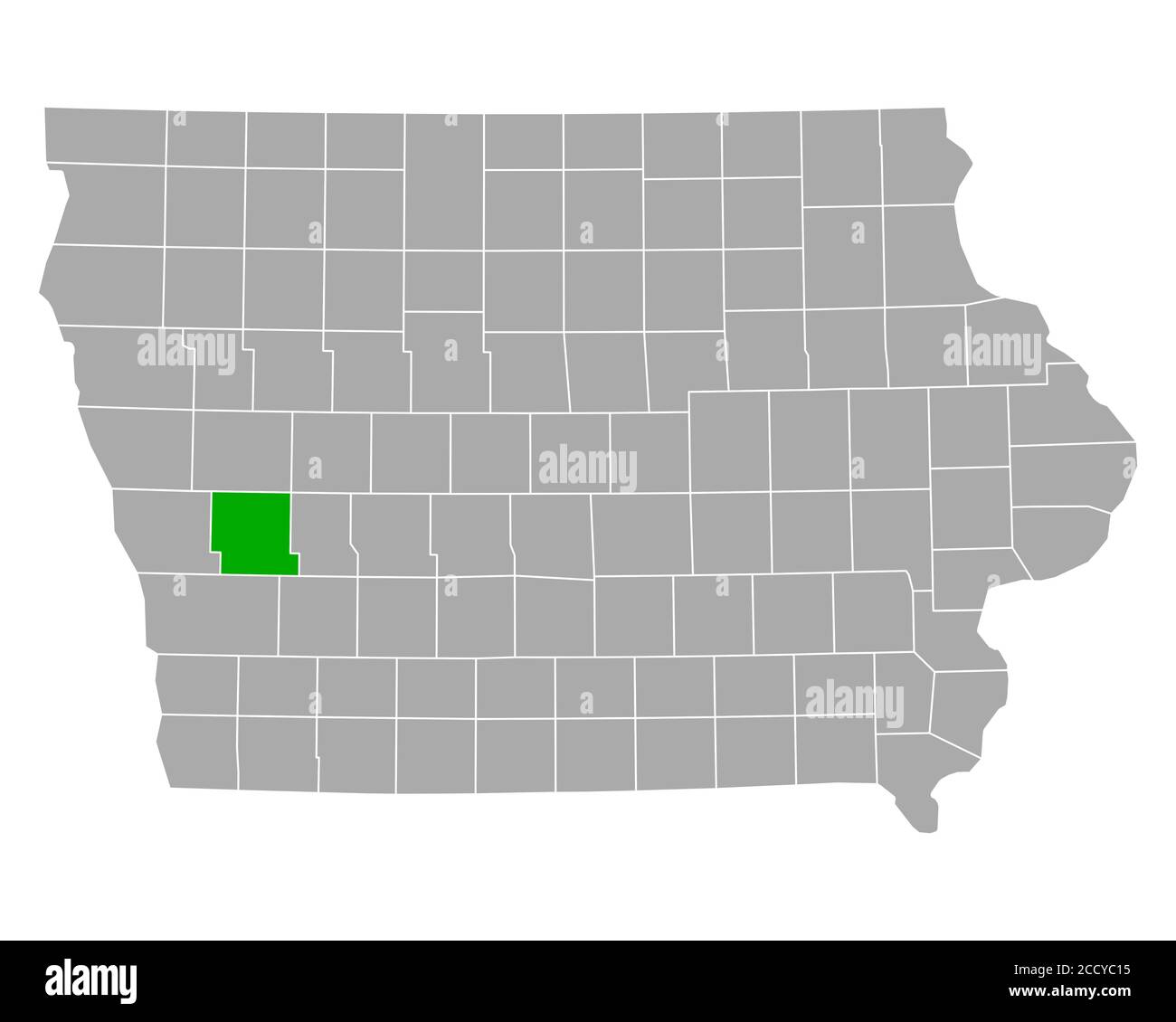 Map of Shelby in Iowa Stock Photo Alamy