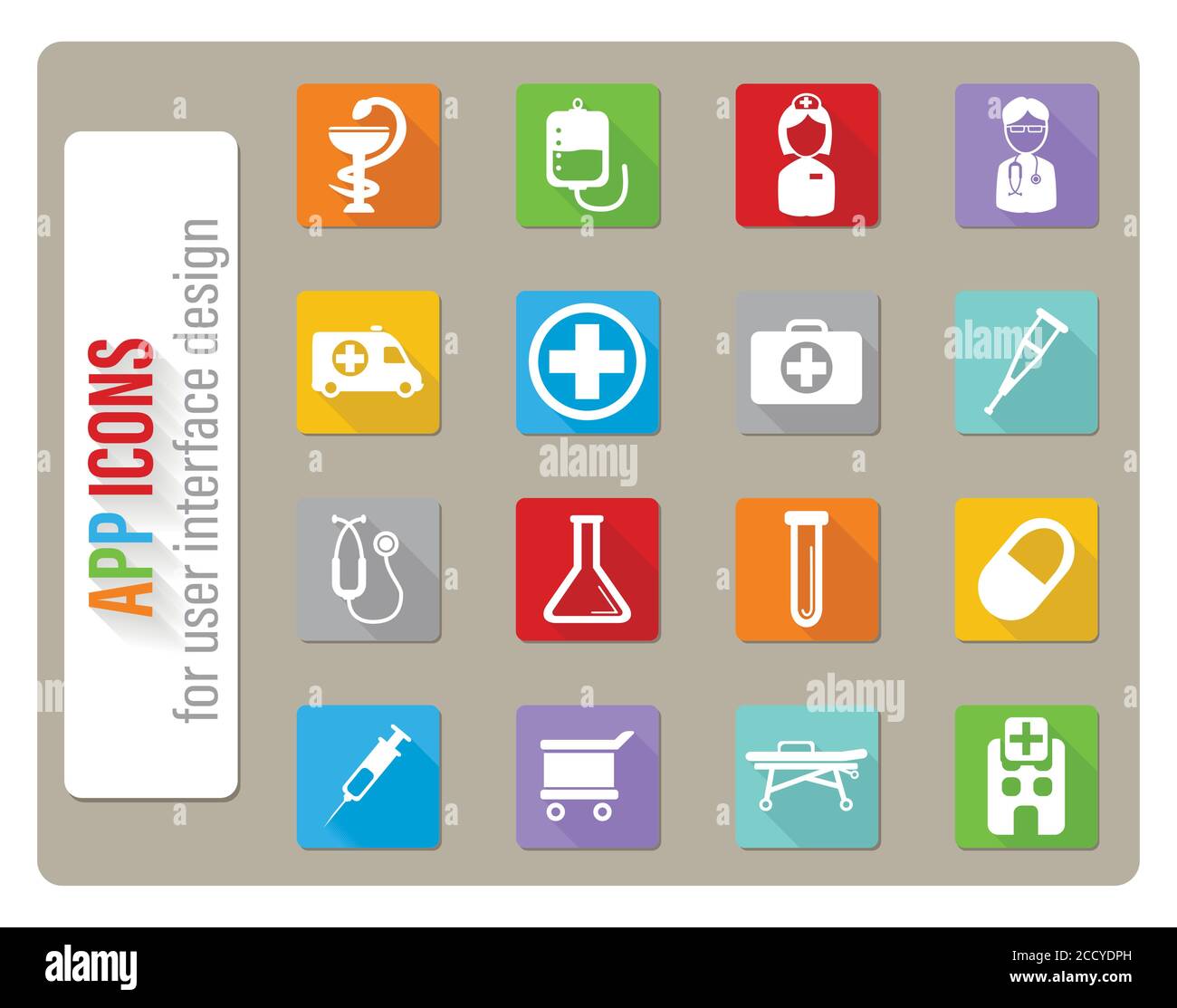 Medical simply icons Stock Vector Image & Art - Alamy