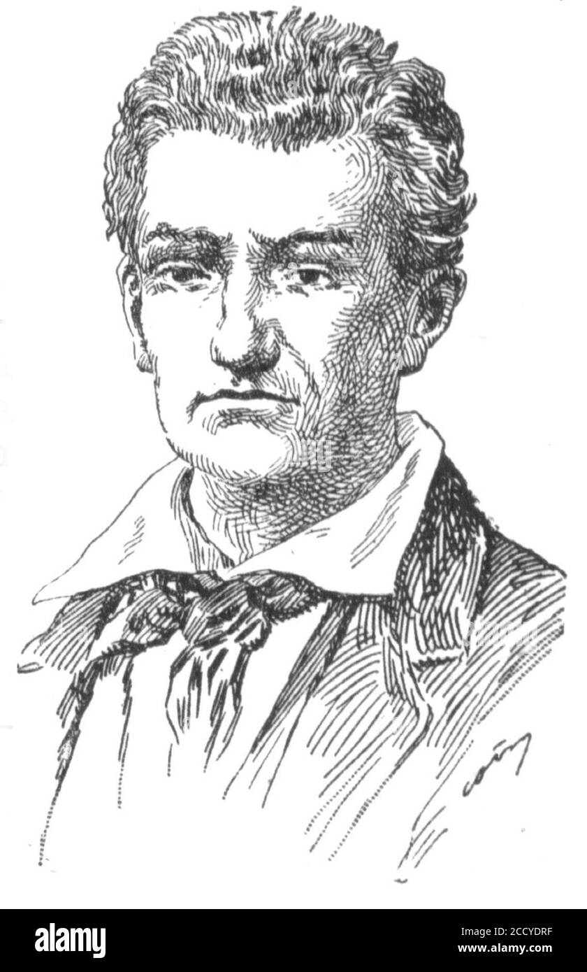 John Brown (american abolitionist - larousse). Stock Photo