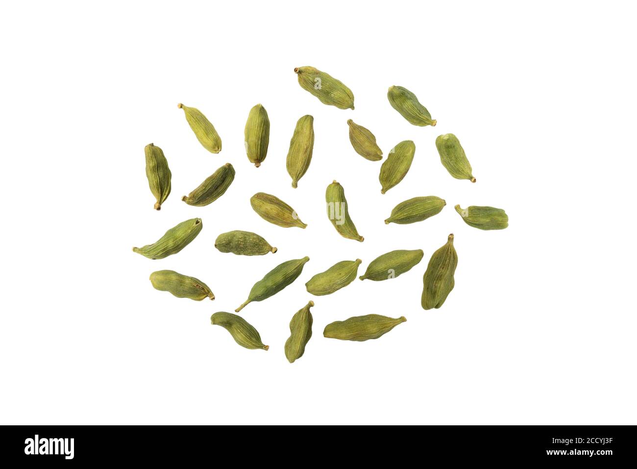 Dry capers isolated on white background with clipping path close up