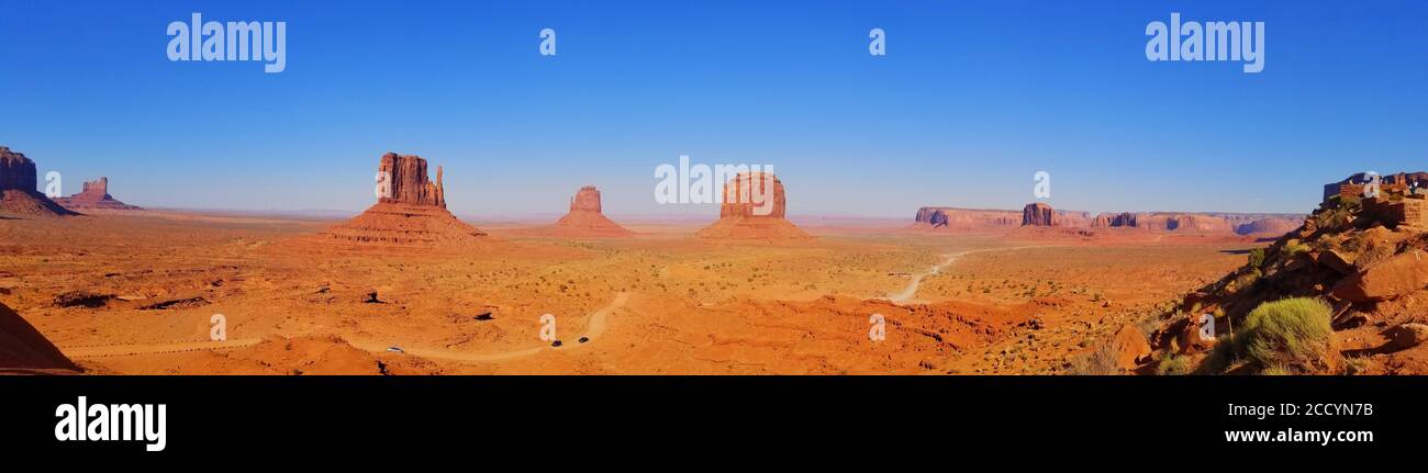 Panoramic shot desert landscape hi-res stock photography and images - Alamy
