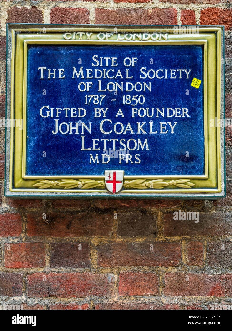 Medical society of london blue plaque hires stock photography and