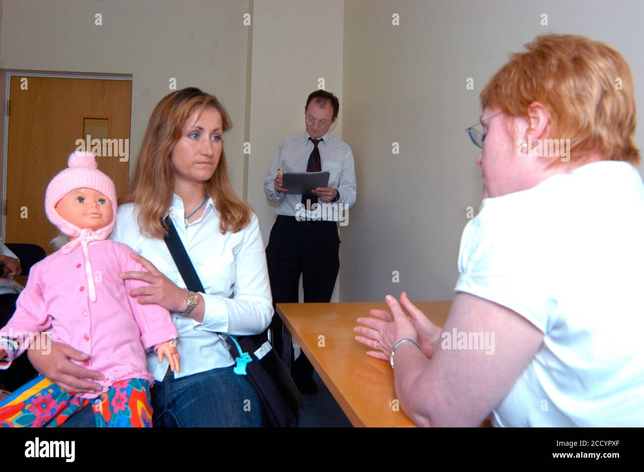 Medical staff training using role playing UK Stock Photo