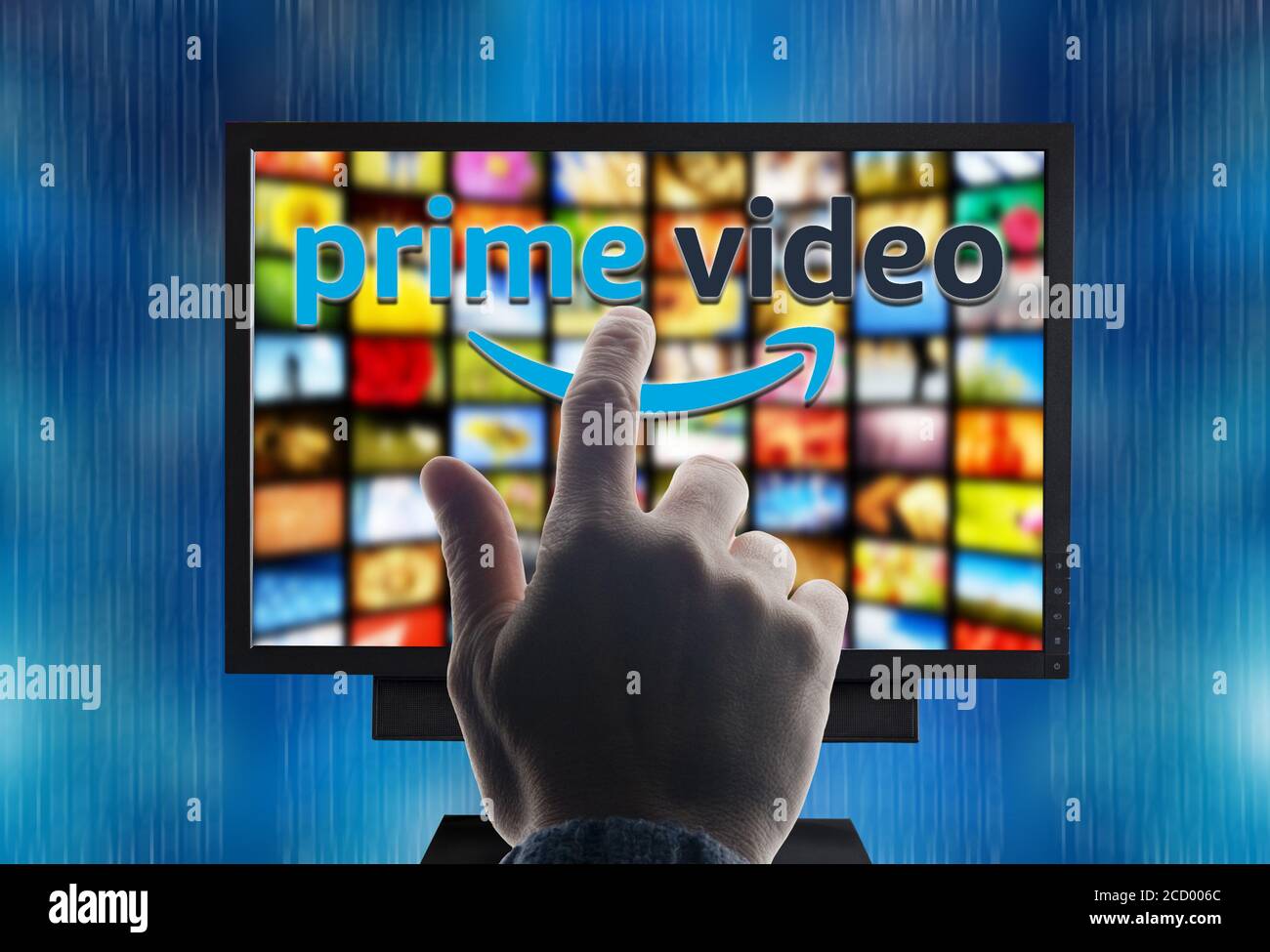 Amazon Prime streaming service concept Stock Photo Alamy