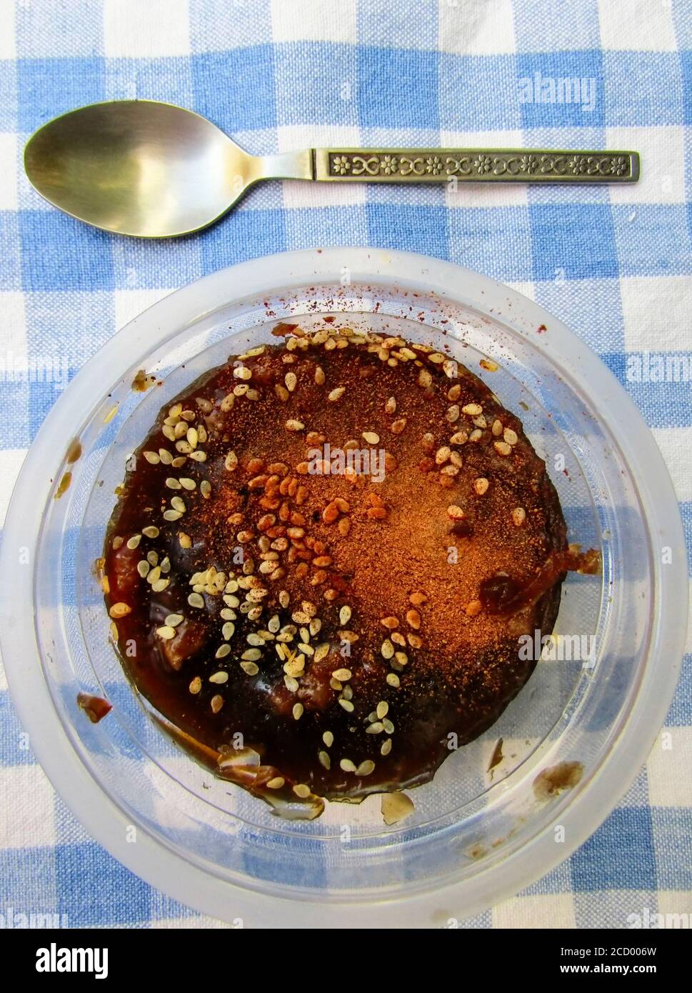 Traditional Greek Grape Juice Dessert, Moustalevria Stock Photo Alamy