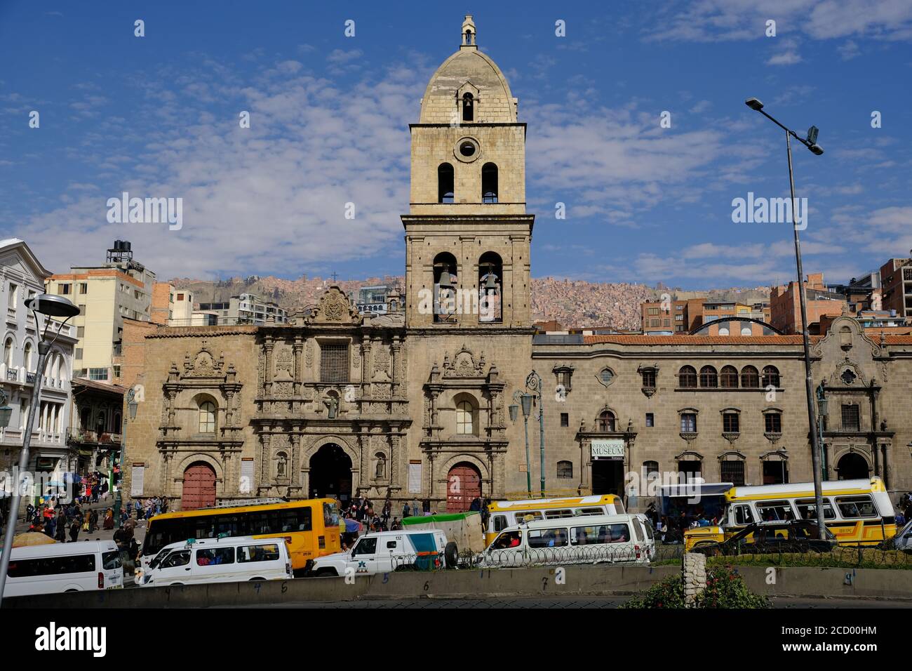 Bolivia La Paz - Catholic church San Francisco - Iglesia San Franscico Stock Photo