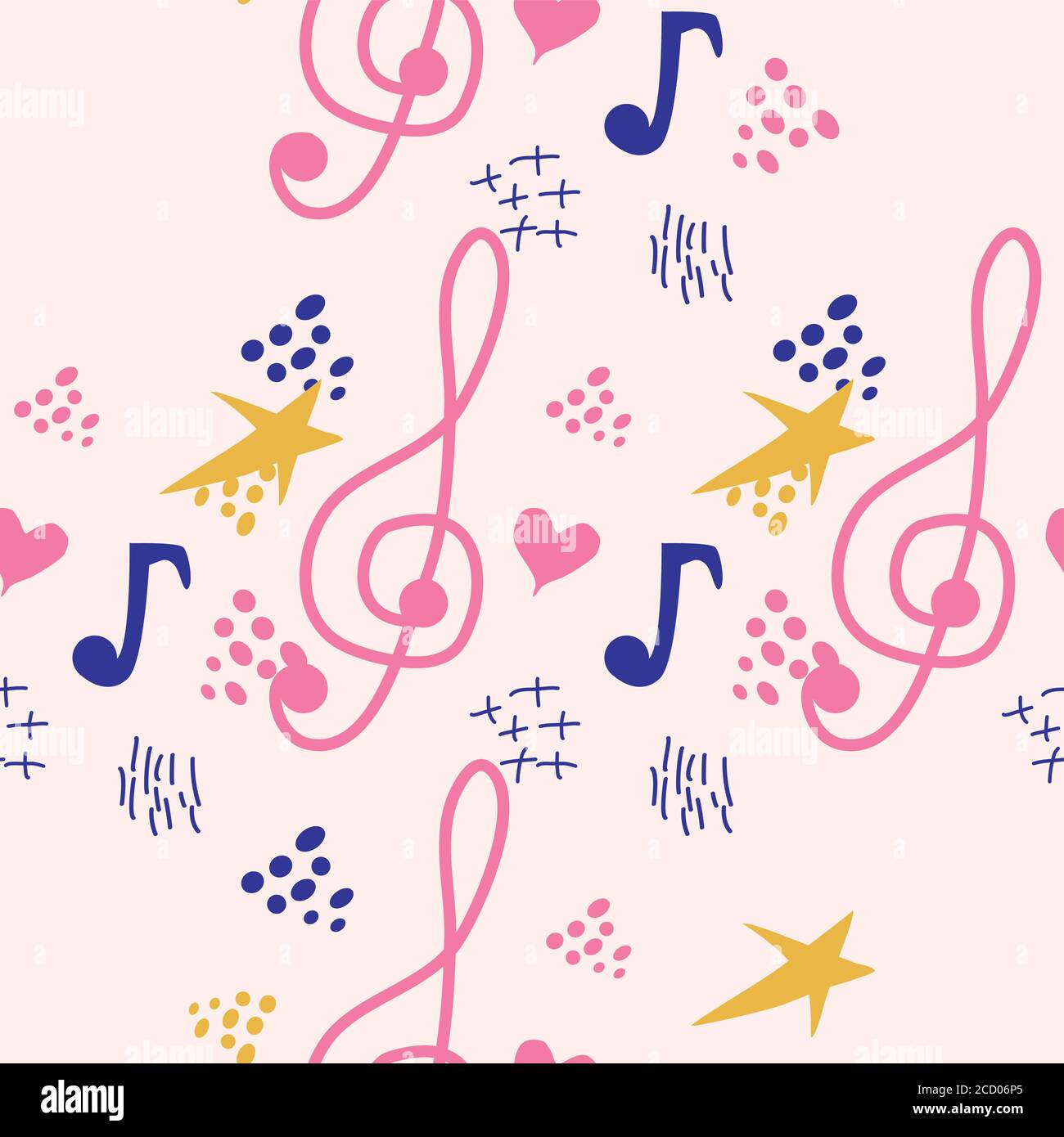 Music notes seamless wallpaper hi-res stock photography and images - Page 9  - Alamy