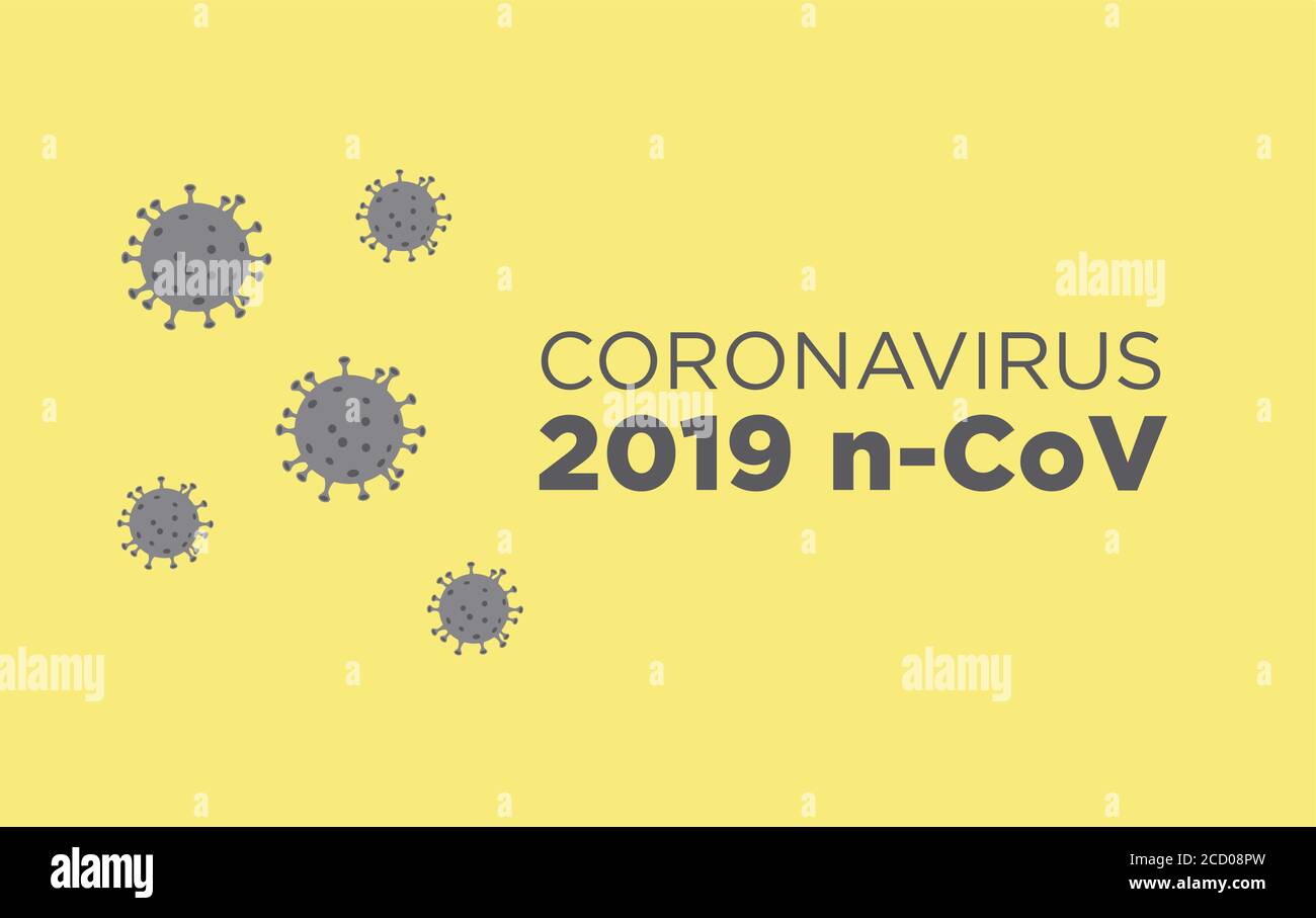 Coronavirus illustration. MERS-Cov (Middle East Respiratory Coronavirus Syndrome), New Corona Virus (2019-nKoV). Design concept for protection against Stock Vector