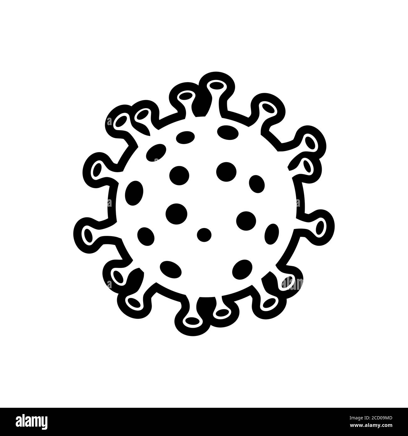 Coronavirus icon illustration. MERS-Cov (Middle East Respiratory Coronavirus Syndrome), (2019-nCoV). Design concept for protection against a viral pan Stock Vector