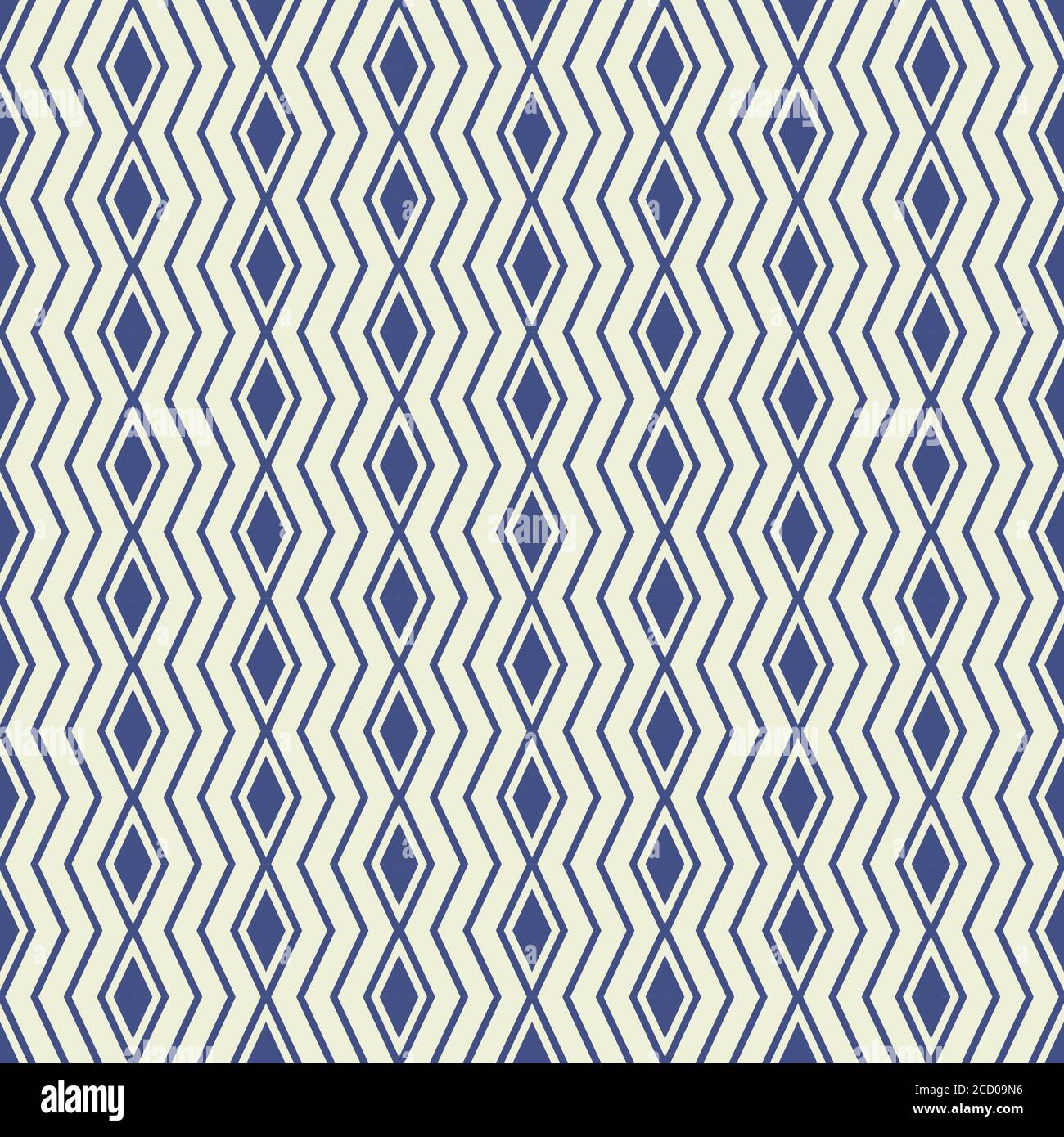 Seamless geometric rhombus and zigzag Stock Vector